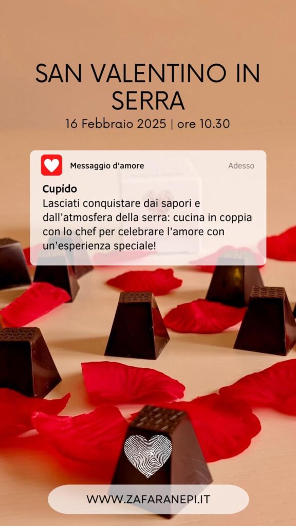 Sapori d'amore in serra